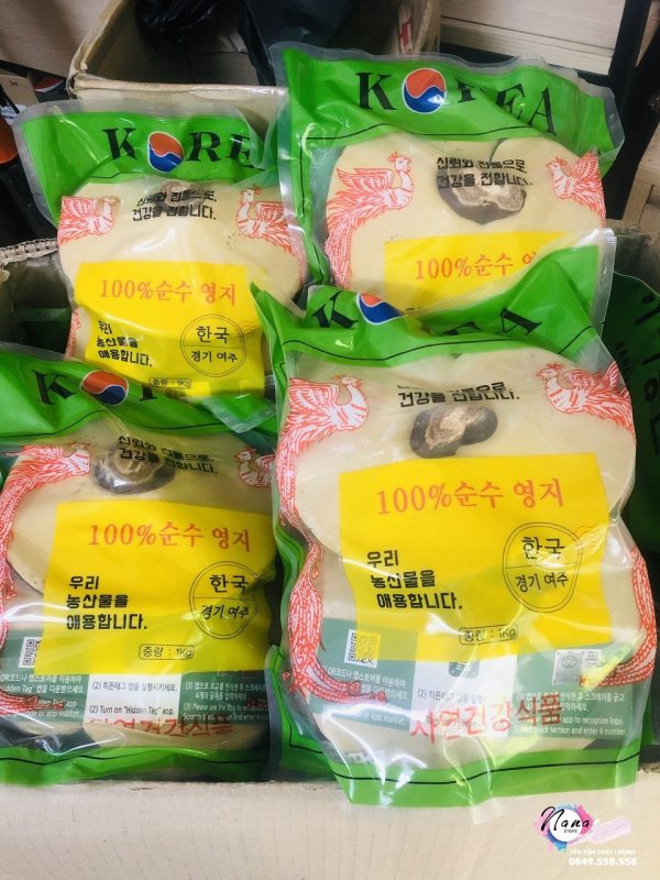 Nấm linh chi Hàn Quốc Kana loại to 4-6 lá 1kg